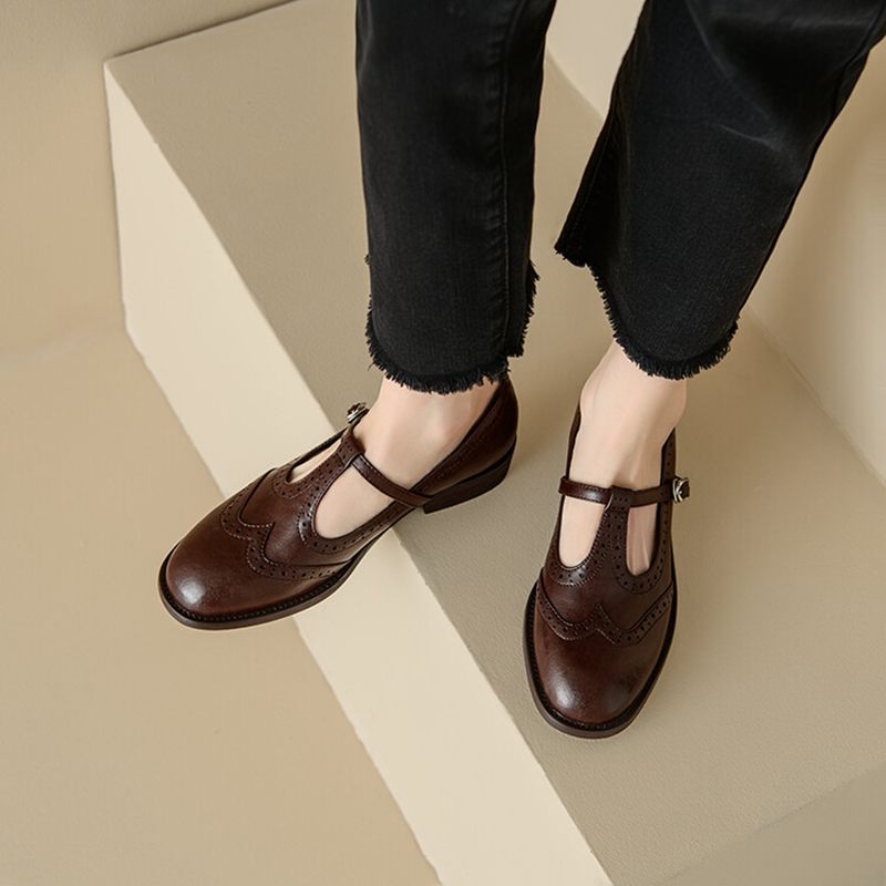Sepatu kulit wanita belahan un - Casual Sandal Leather ulasan dan harga