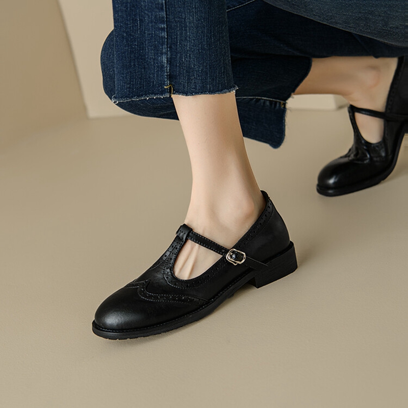 Sepatu kulit wanita belahan un - Casual Sandal Leather ulasan dan harga