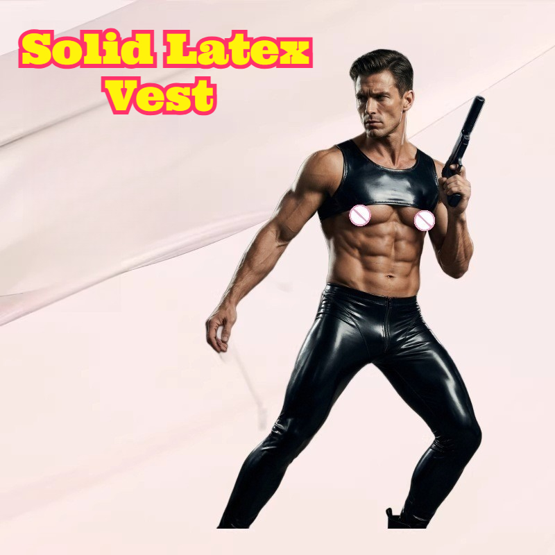 Rompi Lateks Solid Ketat Pende - Tank Top Muscle ulasan dan harga