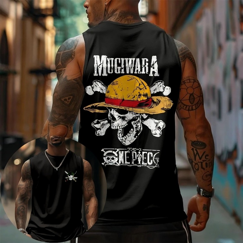 Tank Top One Piece Mugiwara St - Tank Top Muscle ulasan dan harga
