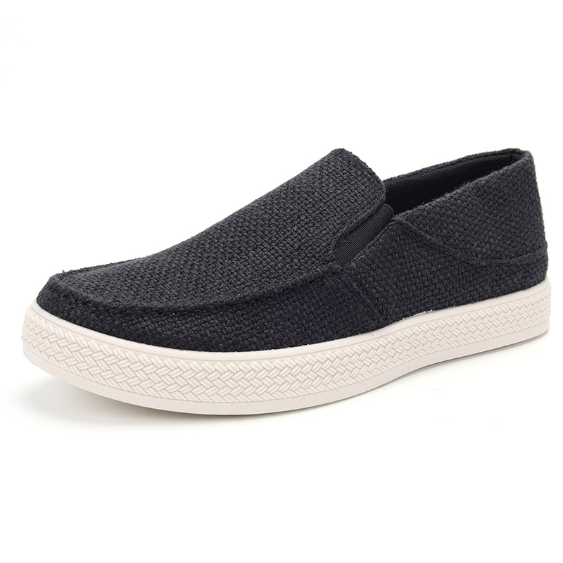 Sepatu Loafer Pria Bahan Linen - Espadrille Slip On ulasan dan harga